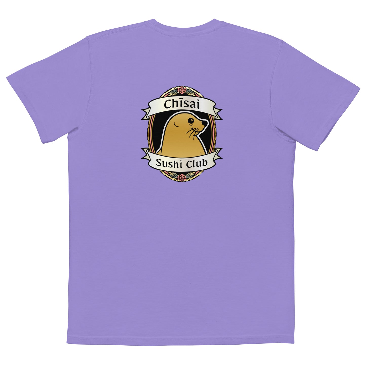Unisex garment-dyed pocket t-shirt